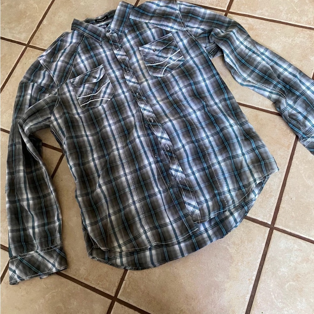 Men’s LS Button Down Casual Shirt Size XL by Carbon
